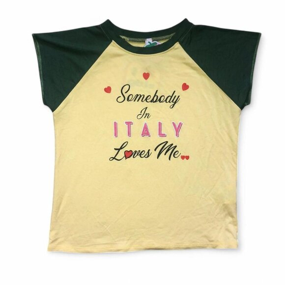 O-Mighty Somebody in Italy Loves Me Crop Top - Picture 2 of 4